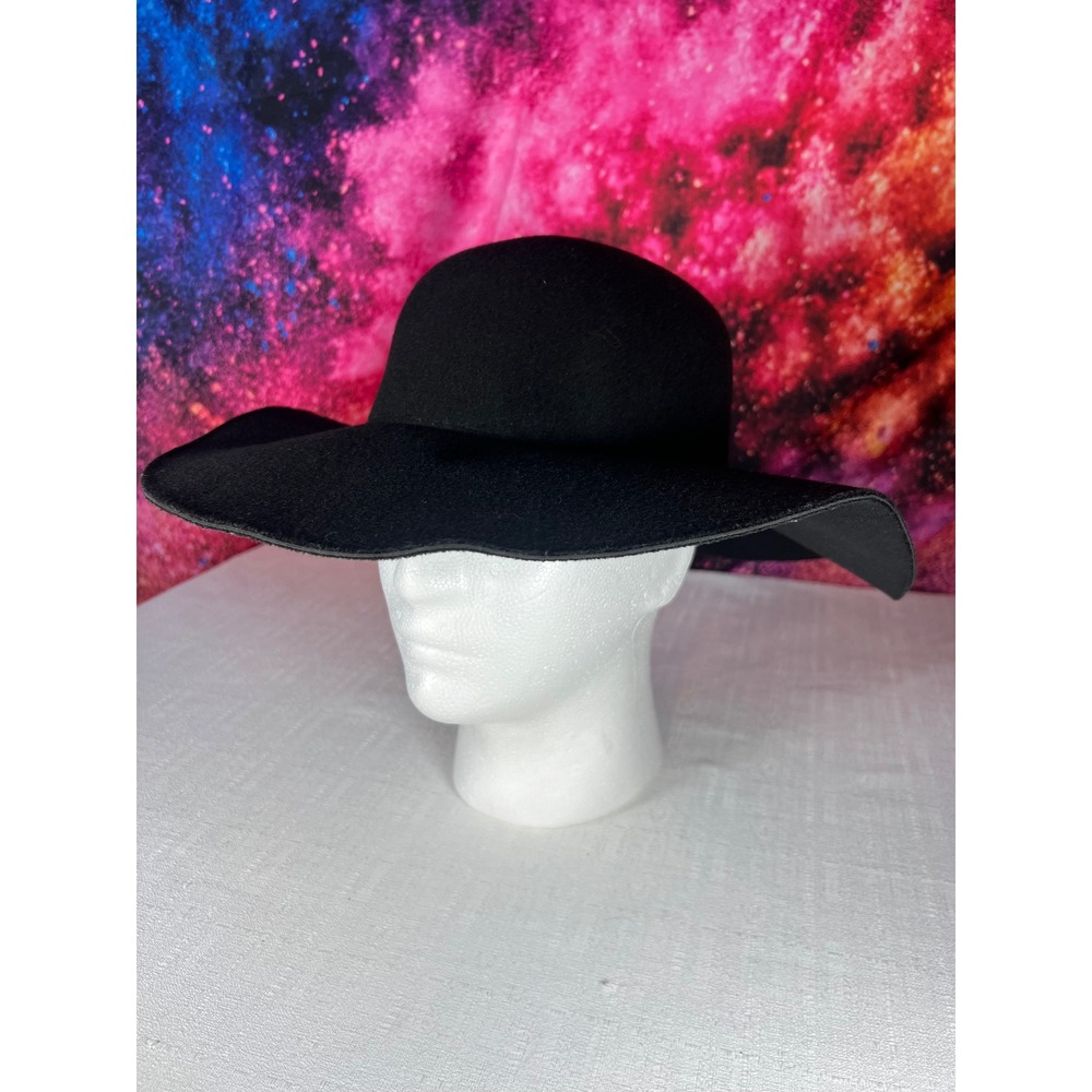 Juicy Couture Black Wide Brim Floppy Hat RN105797 One Size